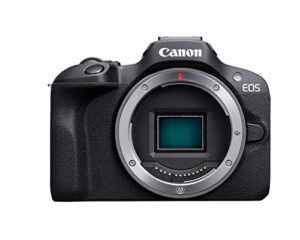 canon eos r100 mirrorless camera, rf mount, body only (renewed)