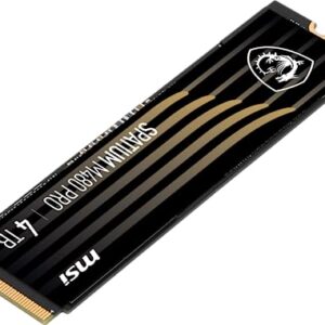 MSI SPATIUM M480 PRO PCIe 4.0 NVMe M.2 4TB Internal SSD PCIe Gen4 NVMe (SPATIUM M480 PRO PCIe 4.0 NVMe M.2 4TB)