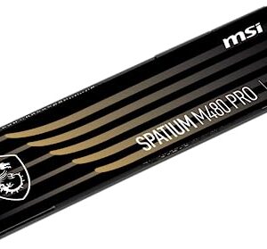 MSI SPATIUM M480 PRO PCIe 4.0 NVMe M.2 4TB Internal SSD PCIe Gen4 NVMe (SPATIUM M480 PRO PCIe 4.0 NVMe M.2 4TB)