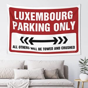 man cave rules luxembourg parking only tapestry space decor vintage decor (size : 75x100cm)