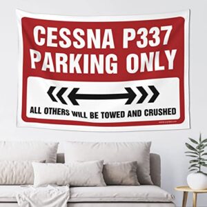 man cave rules cessna p337 parking only tapestry space decor vintage decor (size : 75x100cm)