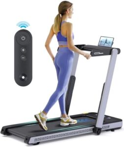 ahgokl treadmills for home, 3 in 1 foldable treadmill, 3.0hp walking pad treadmill standing under desk for office and apartment, portable running machine max 300 lbs with speaker, app, remote control