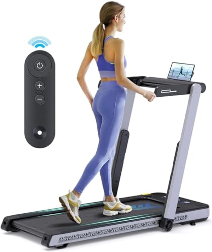 AHGOKL Treadmills for Home, 3 in 1 Foldable Treadmill, 3.0HP Walking Pad Treadmill Standing Under Desk for Office and Apartment, Portable Running Machine Max 300 LBS with Speaker, APP, Remote Control