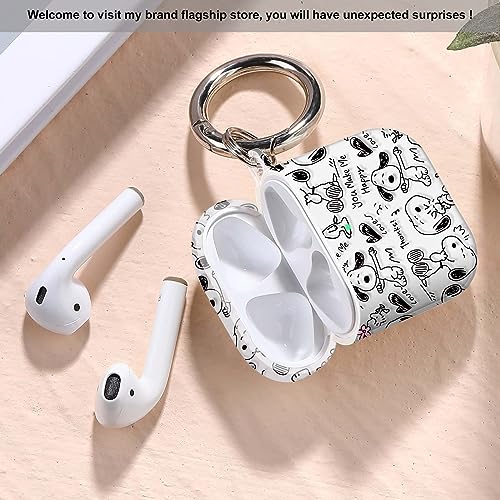 CULIPPA for Airpods 2 Case Cover Cool Creative and Unique Pattern Design Airpods 2nd Generation Silicone Protective Case Portable & Shockproof for Women Men with Lanyard for Apple Airpods 2/1