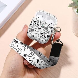 CULIPPA for Airpods 2 Case Cover Cool Creative and Unique Pattern Design Airpods 2nd Generation Silicone Protective Case Portable & Shockproof for Women Men with Lanyard for Apple Airpods 2/1