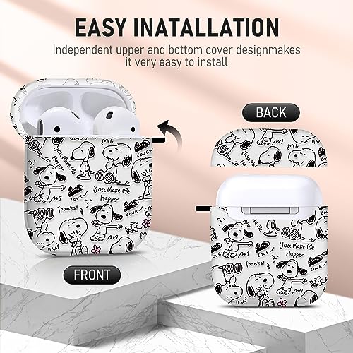 CULIPPA for Airpods 2 Case Cover Cool Creative and Unique Pattern Design Airpods 2nd Generation Silicone Protective Case Portable & Shockproof for Women Men with Lanyard for Apple Airpods 2/1