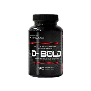 extreme d-bold | mass & weight gainer capsule for fast weight & muscle gain, stamina & strength, for men & women, natural alternative for bulking - (90 cap) (pack of 1)
