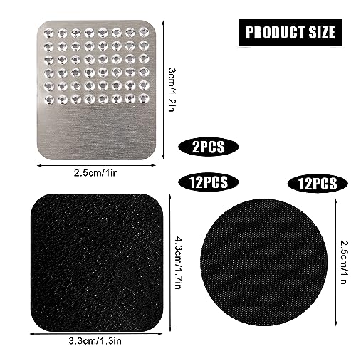 26pcs Puncture Bike Tire Repair Kit Tyre, 24pcs Tire Patches and 2pcs Metal Rasps Bicycle Tire Repair Kit Practical Bike Tire Patch Kit Road Bike Tube Patch Tool Easy & Quick Repair for Bicycle