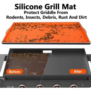 36in Blackstone Griddle Silicone Mat for Blackstone 36 Inch Griddle, KPAIDA Griddle Buddy Grill Mat, Anti Rust Mat for Grill, Heavy Duty Silicone Blackstone Griddle Cover