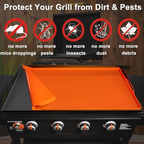 36in Blackstone Griddle Silicone Mat for Blackstone 36 Inch Griddle, KPAIDA Griddle Buddy Grill Mat, Anti Rust Mat for Grill, Heavy Duty Silicone Blackstone Griddle Cover