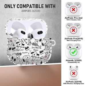 CULIPPA for Airpods 3 Case Cover Creative and Unique Design Airpods 3rd Generation Silicone Protective Case Portable & Shockproof for Women Men with Lanyard for Apple Airpods 3rd 2021