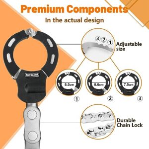 Scooter Lock, Electric Scooter Locks Anti Theft, Heavy Duty Anti-Theft Chain Lock with Keys for E-Bike, Motorcycle, Electric Scooters, Segway Ninebot and NIU (Black)