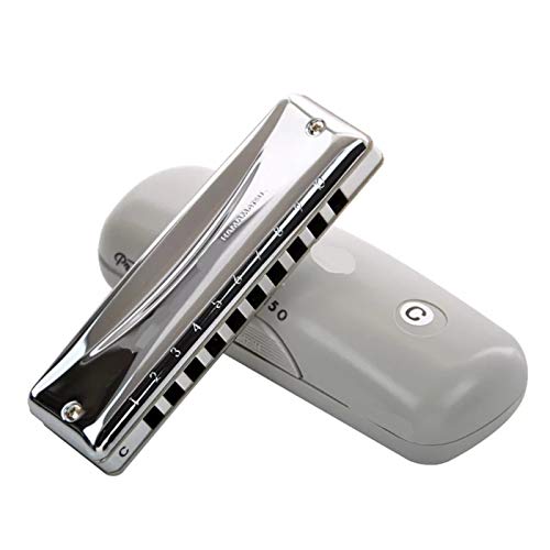 WAAZVXS Diatonic Harmonica 10 Holes 20 Notes Blues Harp Key Of C Professional Musical Instruments (Color : Key of Bb)