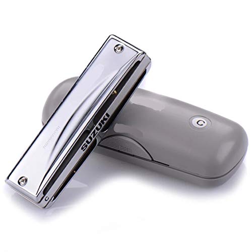 WAAZVXS Diatonic Harmonica 10 Holes 20 Notes Blues Harp Key Of C Professional Musical Instruments (Color : Key of Bb)