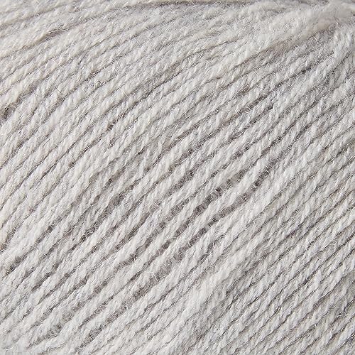 Gisimo 100% Inner Mongolian Cashmere Yarn, 6-Ply Luxurious and Soft Yarn for Hand Knitting & Crocheting (Light Gray, 3 Balls)