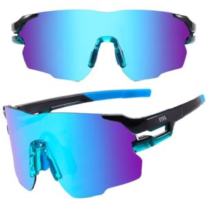 eyfa sports baseball polarized sunglasses, uv400 protection sun glasses for kids men women youth cool polarized sunglasses (sky blue)