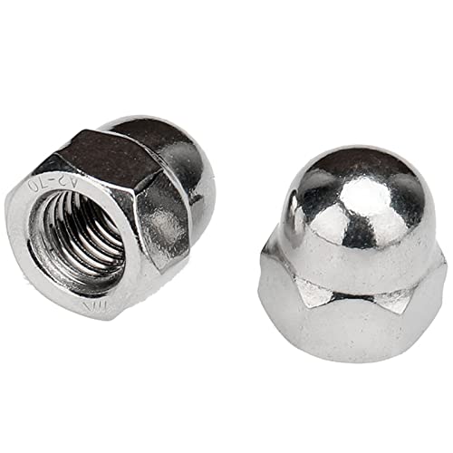 ZIFARM Nuts, 304 Stainless Steel Acorn Cap Nut Decorative Dome Cap Nuts Blind Nuts (Size : M3 5pcs)