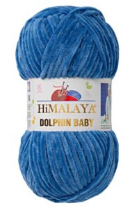 2 pack/skeins himalaya dolphin baby, each skein 100 gr/3,5 oz, 120 mt/ 132 yd, super bulky yarn, blanket yarn, velvet yarn, knitting yarn, amigurumi yarn, baby yarn 80341