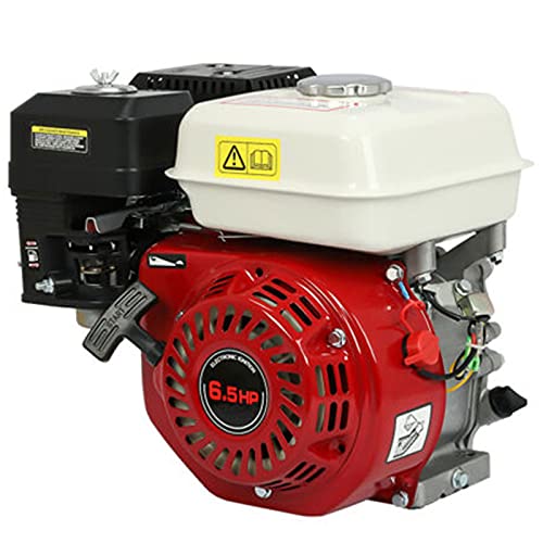 TdiriNar 6.5HP Gas Engine for Honda Gx160, 160CC OHV High Efficience Horizontal Shaft Gasoline Engine, 4-Stroke Manual Pull Single Cylinder Engine Air-Cooled with Air Filter for Lawnmower,Gokart