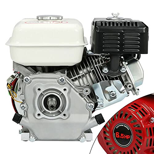 TdiriNar 6.5HP Gas Engine for Honda Gx160, 160CC OHV High Efficience Horizontal Shaft Gasoline Engine, 4-Stroke Manual Pull Single Cylinder Engine Air-Cooled with Air Filter for Lawnmower,Gokart