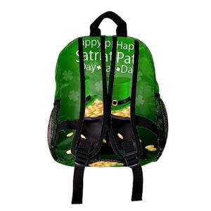 suojapuku Small Backpack,Mini Backpack Lightweight Backpack,st. patricks day hat green Printing Small Daypack Travel Rucksack