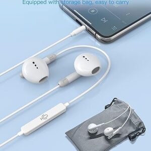 Oceovc Wired Earbuds with 3.5mm Plug, Wired Headphones in-Ear Earphones Corded with Microphone Built-in Remote, Compatible with iPhone/iPad/PC/Android and Most 3.5mm Jack Devices for Music, Podcasts