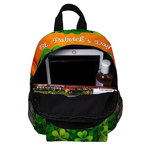 suojapuku Small Backpack,Mini Backpack Lightweight Backpack,st. patrick's day leaves Printing Small Daypack Travel Rucksack