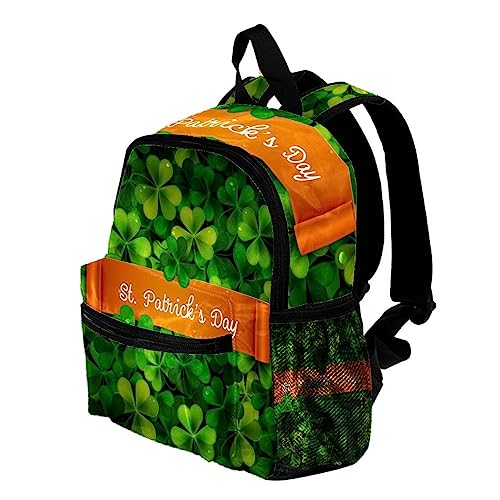 suojapuku Small Backpack,Mini Backpack Lightweight Backpack,st. patrick's day leaves Printing Small Daypack Travel Rucksack