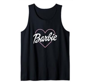 barbie - logo heart tank top