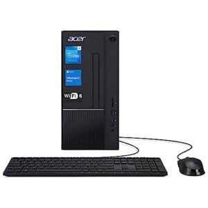 acer aspire newest 13th generation i5 home & business tower desktop computer, 13th gen intel core i5-13400, 32gb ram, 1tb ssd + 2tb hdd, wi-fi 6, hdmi, wired keyboard and mouse, windows 11 home, black