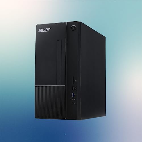acer Aspire Newest 13th Generation i5 Business Tower Desktop Computer, 13th Gen Intel Core i5-13400, 32GB RAM, 1TB SSD, Wi-Fi 6, HDMI, Wired Keyboard and Mouse, Windows 11 Pro, Black