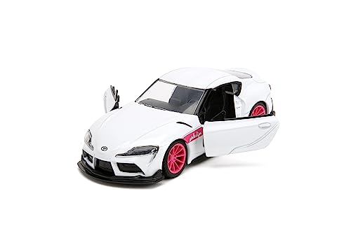 Pink Slips 1:32 2020 GR Toyota Supra Die-Cast Car, Toys for Kids and Adults(White)