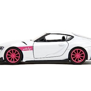 Pink Slips 1:32 2020 GR Toyota Supra Die-Cast Car, Toys for Kids and Adults(White)