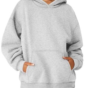 AUTOMET Oversized Hoodies for Women Cute Sweatshirts Fleece Long Sleeve Sweaters Loose Casual Pullover Fall Outfits Y2k Clothes with Pockets 2023 Grey