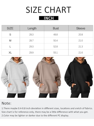 AUTOMET Oversized Hoodies for Women Cute Sweatshirts Fleece Long Sleeve Sweaters Loose Casual Pullover Fall Outfits Y2k Clothes with Pockets 2023 Grey