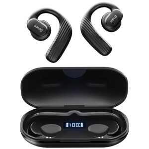 sanag open ear headphones wireless bluetooth 5.3 with charging case 56h playtime,touch control air conduction open ear earbuds with earhooks workout headphones for men women running,sports,driving