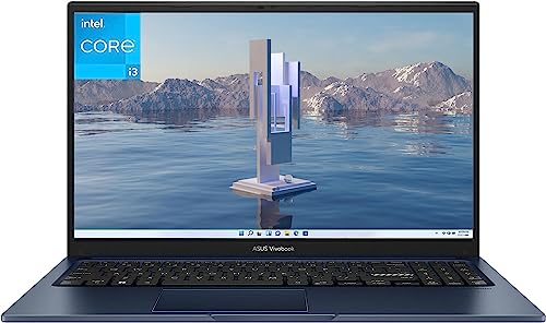 ASUS 2023 Newest Vivobook 15 Laptop, 15.6" FHD Display, Intel Core i3 1215U up to 4.4GHz, 16GB DDR4 RAM, 1TB SSD, Intel UHD Graphics, Wi-Fi, Bluetooth, Windows 11 Home in S Mode, Quiet Blue