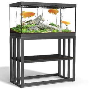 deatee fish tank stand 40 gallon heavy duty thickened metal aquarium stand aquarium reptile breeder tank stand terrarium stand 36.5 x 18.5 x 29.5, weight capacity 700lbs