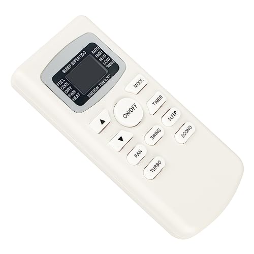 GYKQ-34 PERFASCIN Replace Remote Control Fit for Soleus TM-PAC-08E3 Room Air Conditioner/Black Decker BPACT10WT BPACT12WT