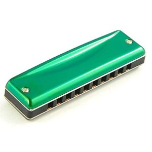 WAAZVXS C-20 Diatonic Harmonica 10 Holes Blues Harp Key Of C Olive Green Professional Musical Instruments C20 (Color : Key of D)