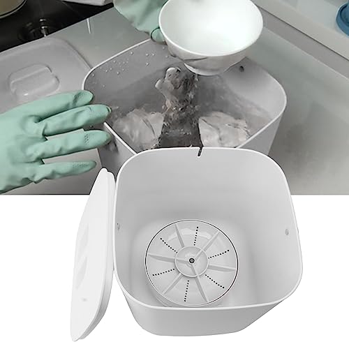 Portable Countertop Dishwasher, Countertop Dishwasher Deep Timed Shutdown for Apartment (White)