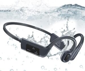 beartain bone conduction headphones swimming headphones ip68 waterproof wireless bluetooth 5.3 earphones open ear sports headset with mp3 player ultra light headphones for swimming running