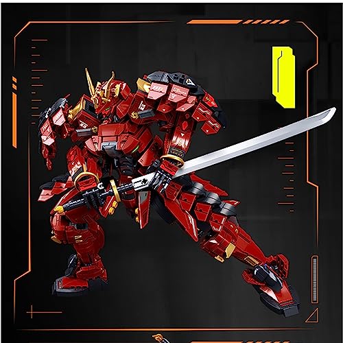 NYCHUS Titan Armored Ninja Mech Warrior Action Figure Model Building Set, 923PCS Double Knife Flow Battle Robot Toy, Cool Super Hero Playset for Teens, Kids, Boys & Girls, Birthday Gift (M38-B1183)