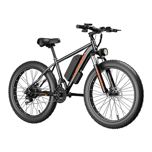 Stopsada High-Performance Electric Bike for Adults, 48V 750W Motor, 12Ah Lithium Battery, 21 Speeds, 26'' Fat Tires, LED Smart Meter, Electric Bicycle for Commuting and Off-Road Adventures