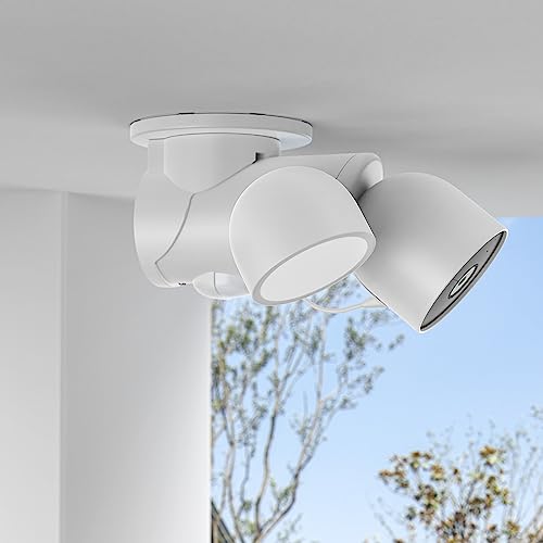 Holicfun 90-Degree Ceiling/Eave Mount Adapter for Google Nest Cam with Floodlight - Outdoor Camera