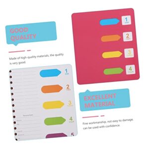 STOBOK 2pcs Notebook Prize Colorful Journal Daily Planner Book Digital Notepad Sketchbook Journal Notebooks for Work Time Management Jotters Coil Notepads Journey Handbooks