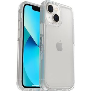 otterbox iphone 13 mini & iphone 12 mini (only) - symmetry clear series case - clear - ultra-sleek - wireless charging compatible - raised edges protect camera & screen - non-retail packaging