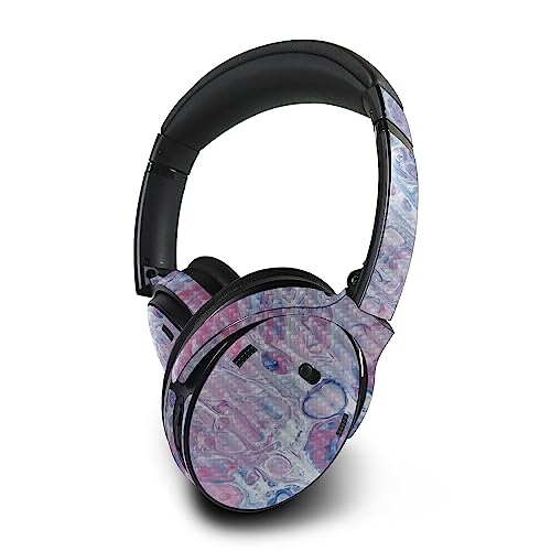 MightySkins Carbon Fiber Skin Compatible with Bose QuietComfort 45 Headphones Pastel Pour | Protective, Durable Textured Carbon Fiber Finish | Easy to Apply | Made in The USA