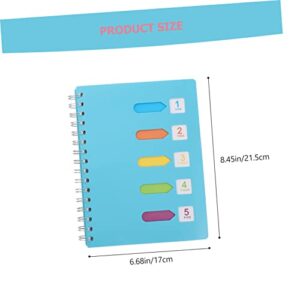 Ciieeo 2pcs Notebook Wire Bound Notebook Ruled Spiral Agenda Notebook Memo Notepad Sketchbook A5 Spiral Notebook Fashion Book Digital Paper Notebook Portable Diary Books A5 Coil Notepads