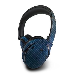 mightyskins carbon fiber skin compatible with bose quietcomfort 45 headphones night sky | protective, durable textured carbon fiber finish | easy to apply | made in the usa